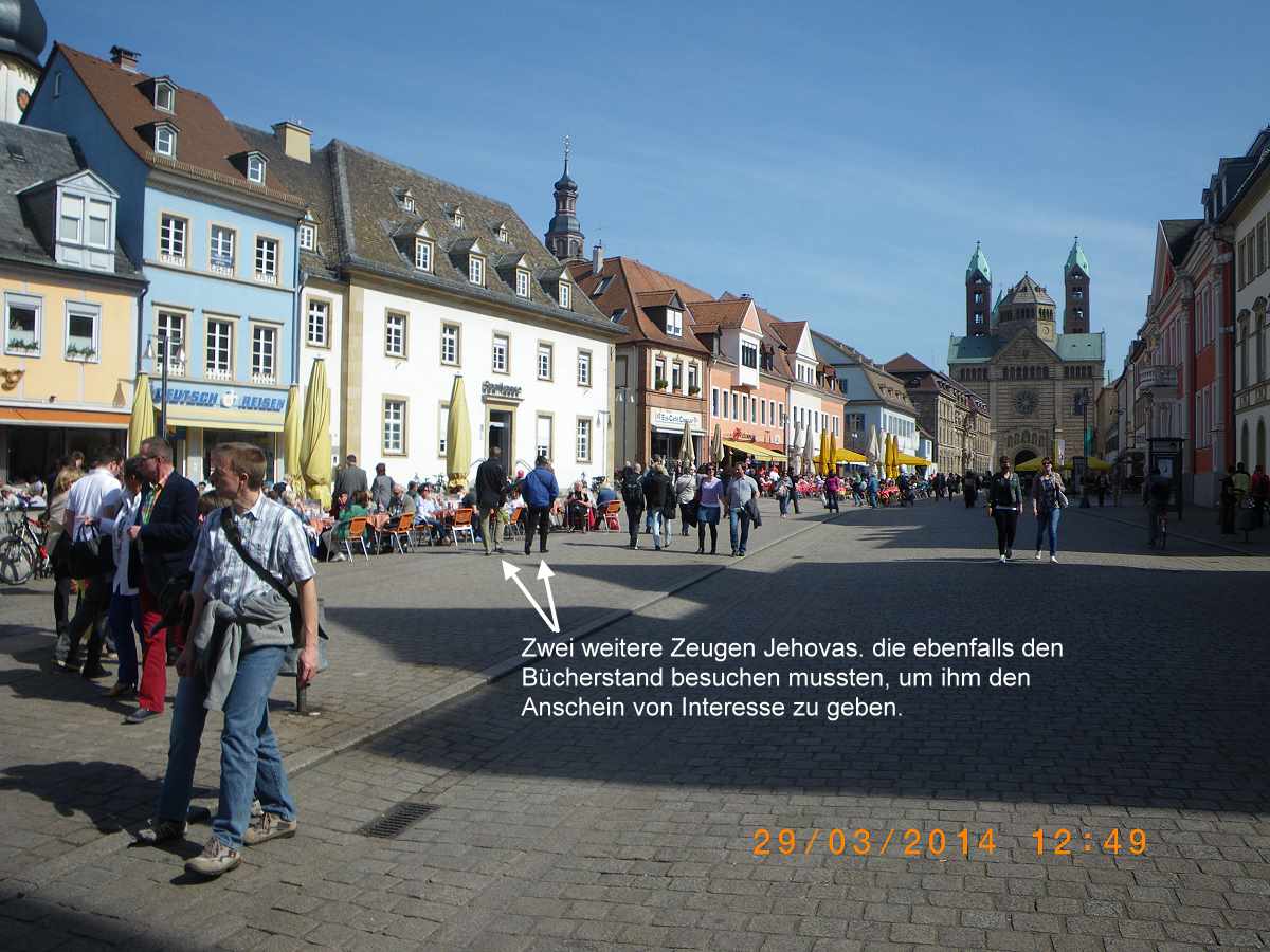 Neuer Beutezug der Zeugen Jehovas in Speyer