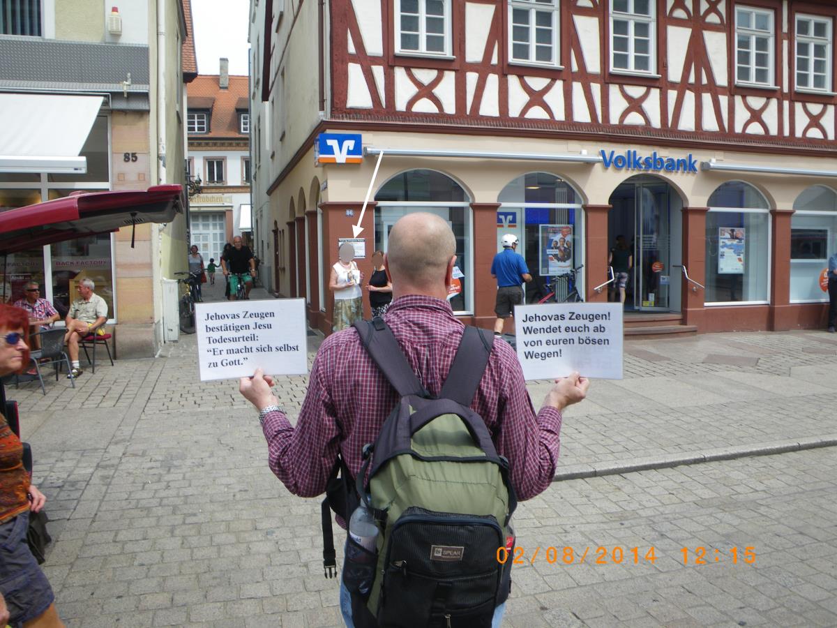 Jehovas Zeugen in Speyer und Wiesloch aufklären
