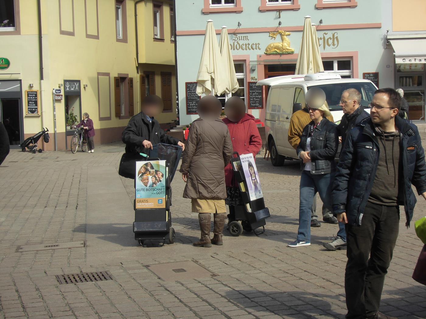 Jehovas Zeugen in Speyer heucheln Selbstsicherheit