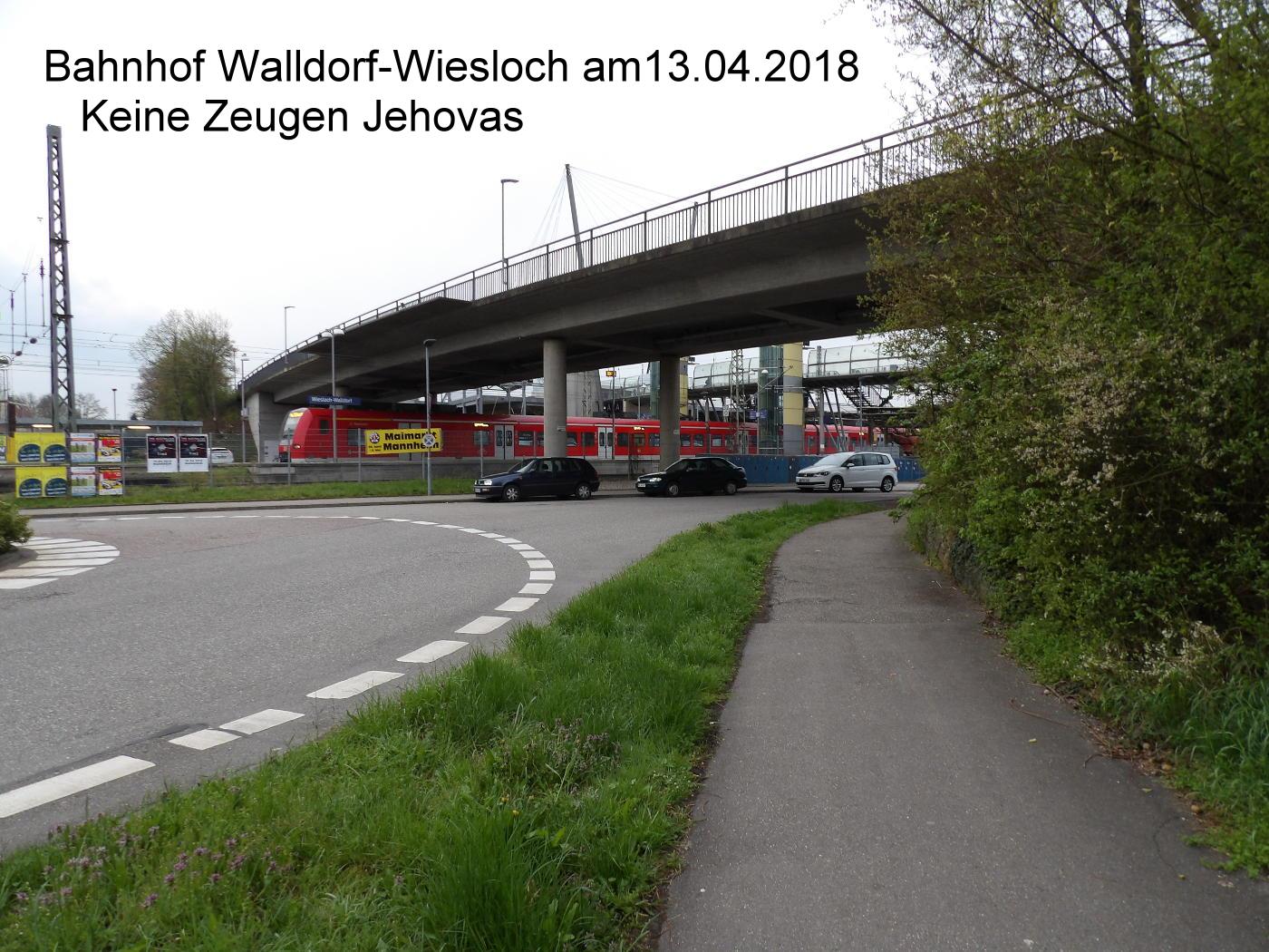 Zeugen Jehovas haben gelernt, dass sie freitags nicht mehr am Bahnhof Walldorf-Wiesloch aufzutauchen haben