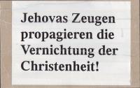Keine Jehovas Zeugen in Bruchsal und Speyer am 06.10.2012