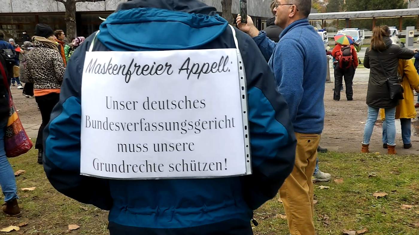 Karlsruhe: Demo against Merkel's takeover on November 19, 2020