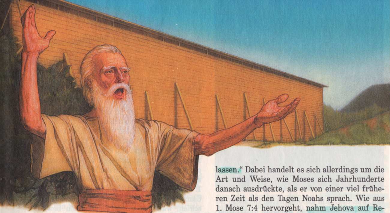 Noah als Wachtturm-Marionette