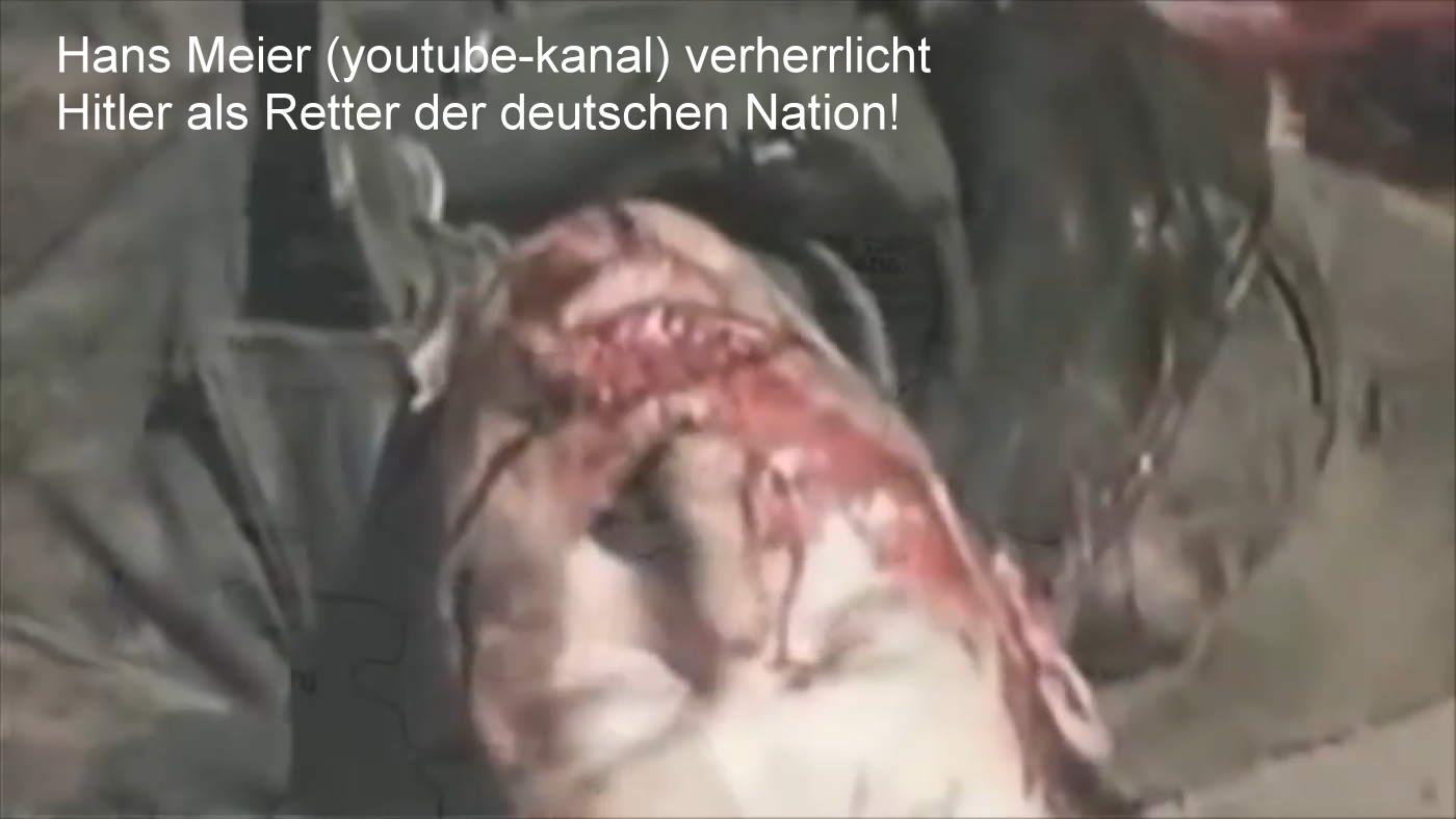Youtube-Kanal Hans Meier verherrlicht Adolf Hitler