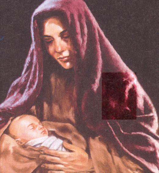 Mutter Jesu mit männlichem Geschlechtsorgan