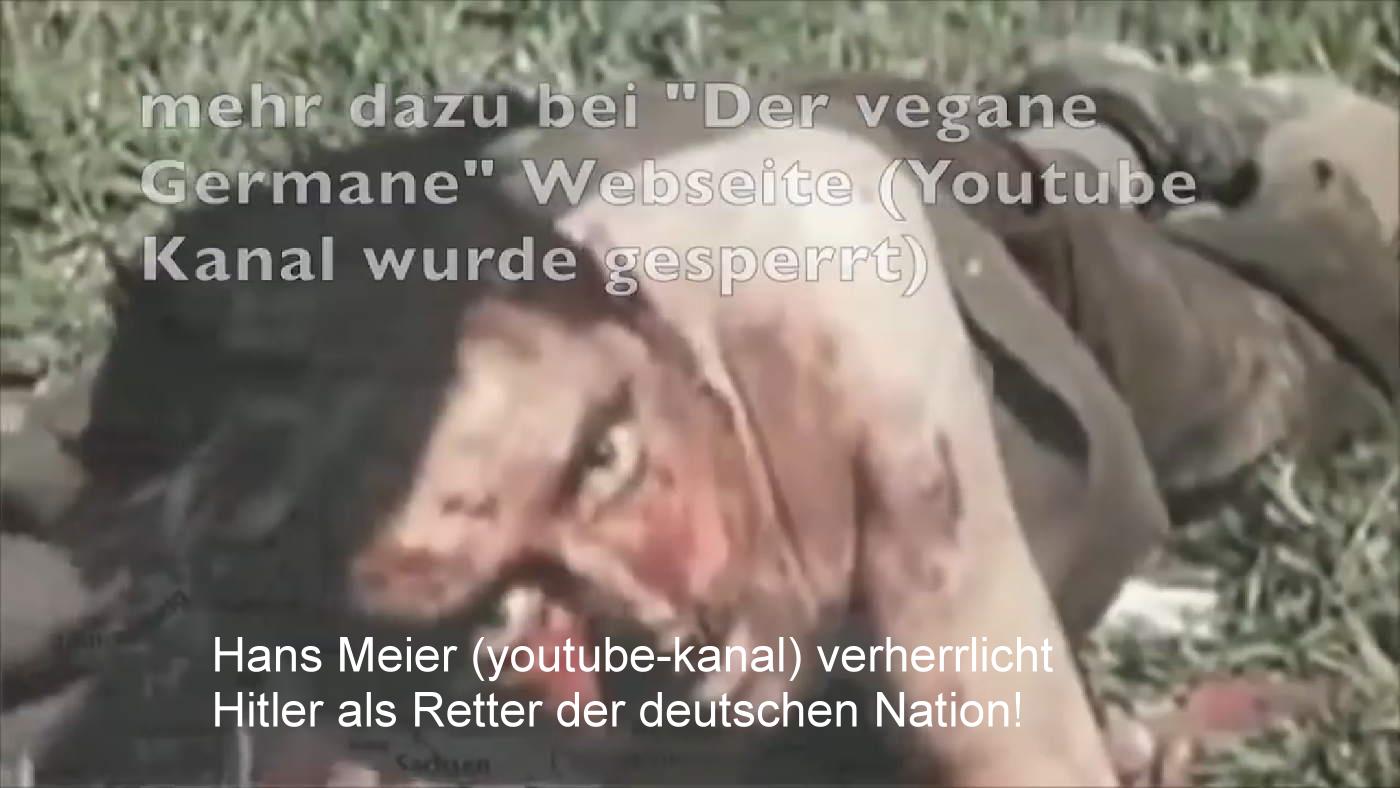 Youtube channel Hans Meier glorifies Adolf Hitler