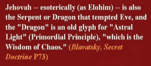 Jehova esoterically as Elohim