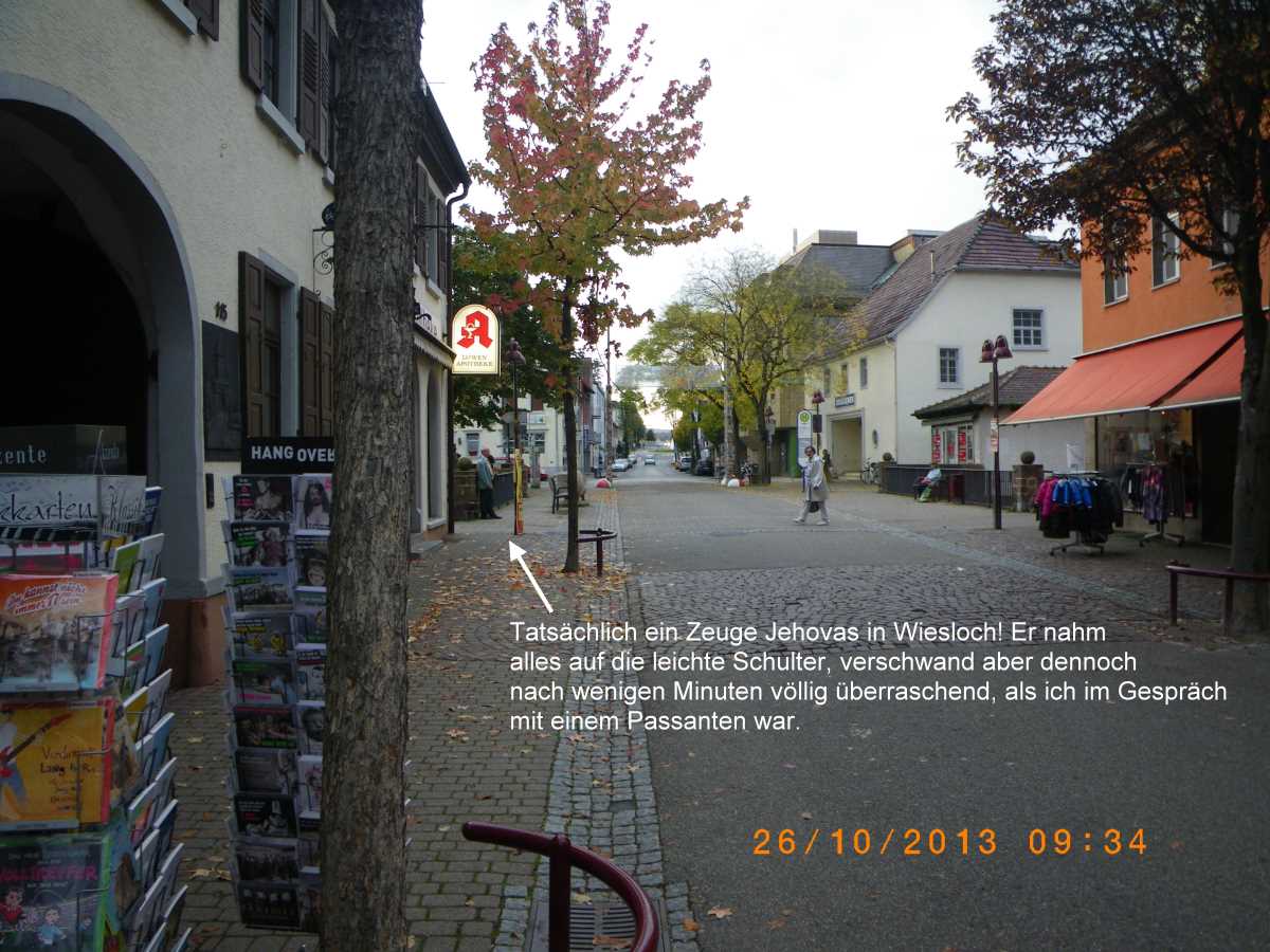 Jehovah's Witness caught Wiesloch