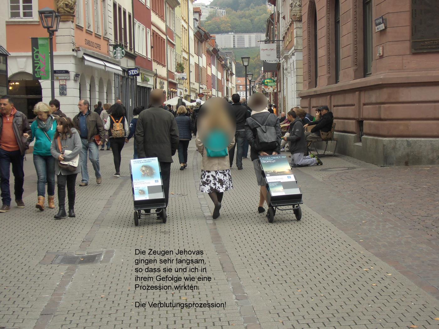 Heidelberg: Jehovah's Witnesses Bleeding Procession