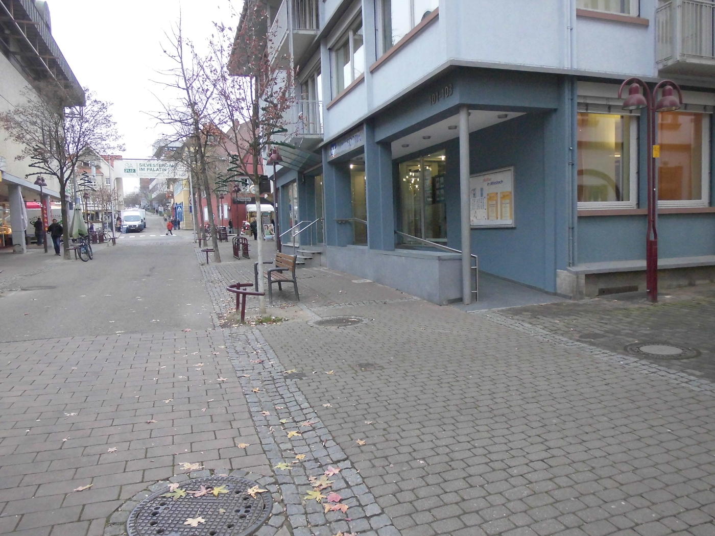 No watchtower advertising in the pedestrian zone Wiesloch