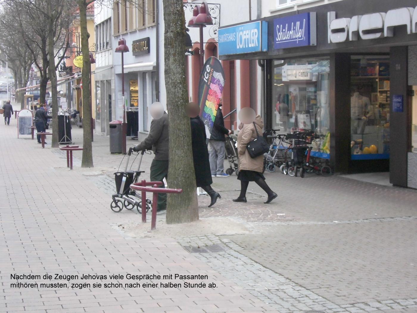 Jehovah's Witnesses in Wiesloch recognize their embarrassment
