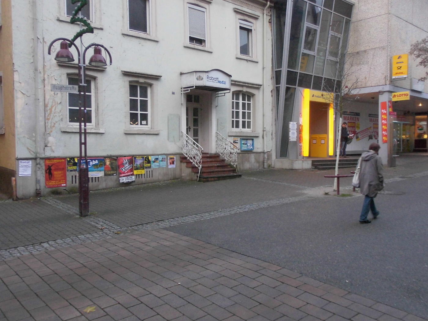 No watchtower advertising in the pedestrian zone Wiesloch