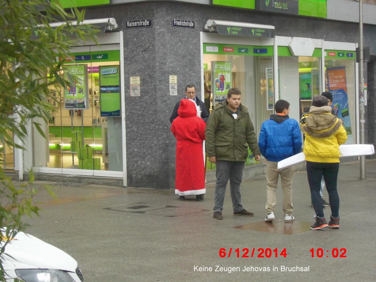No Jehovah's Witnesses in Bruchsal on 12-06-2014