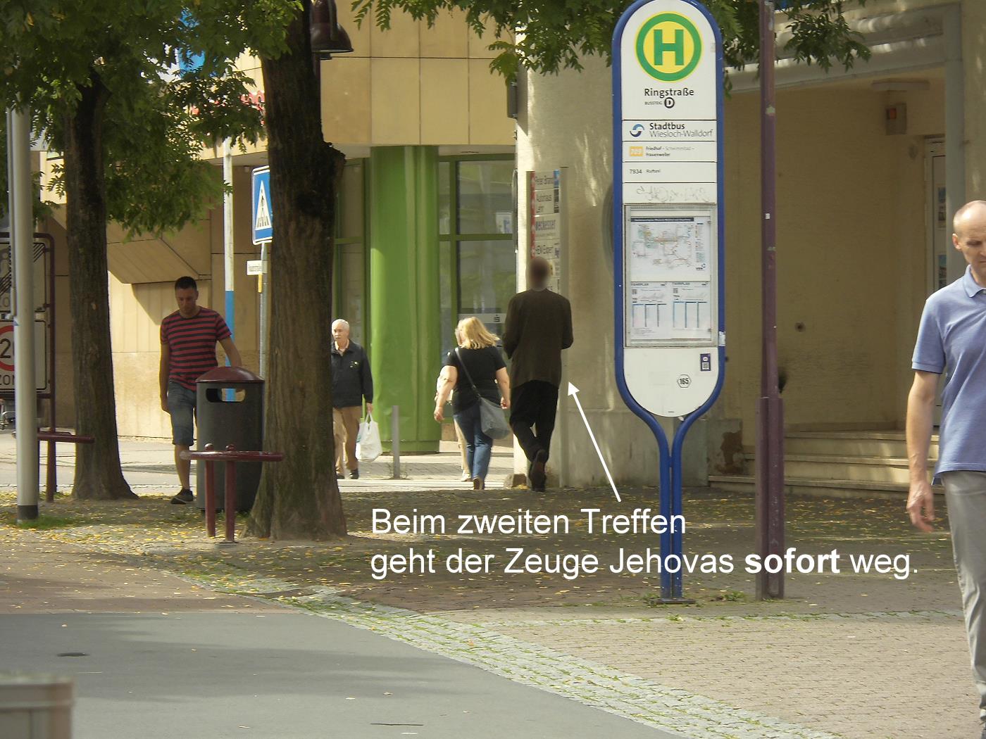 Wiesloch game of Jehovah's Witnesses hide-and-seek