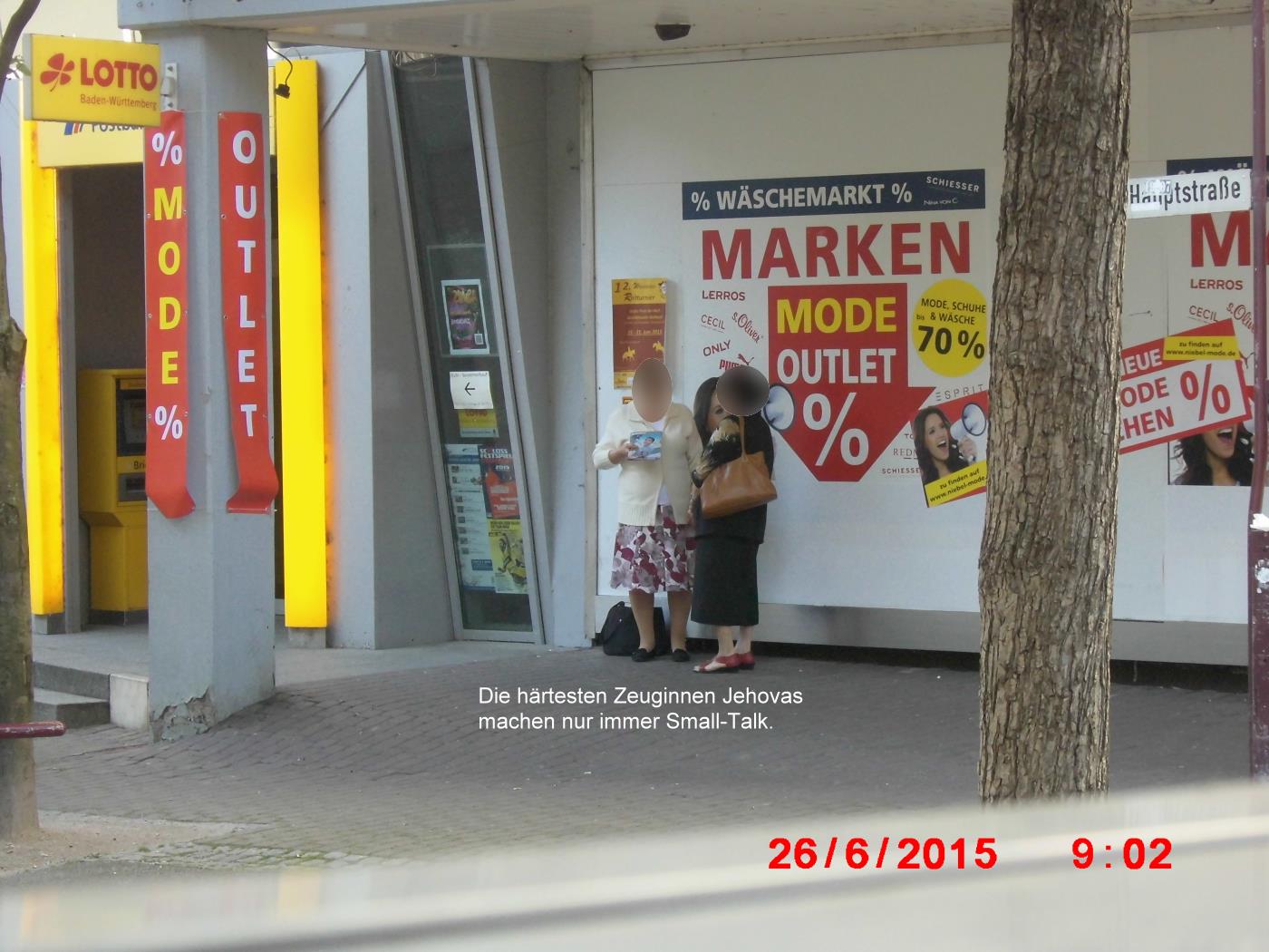 Wiesloch: Jehovah's Witnesses film me