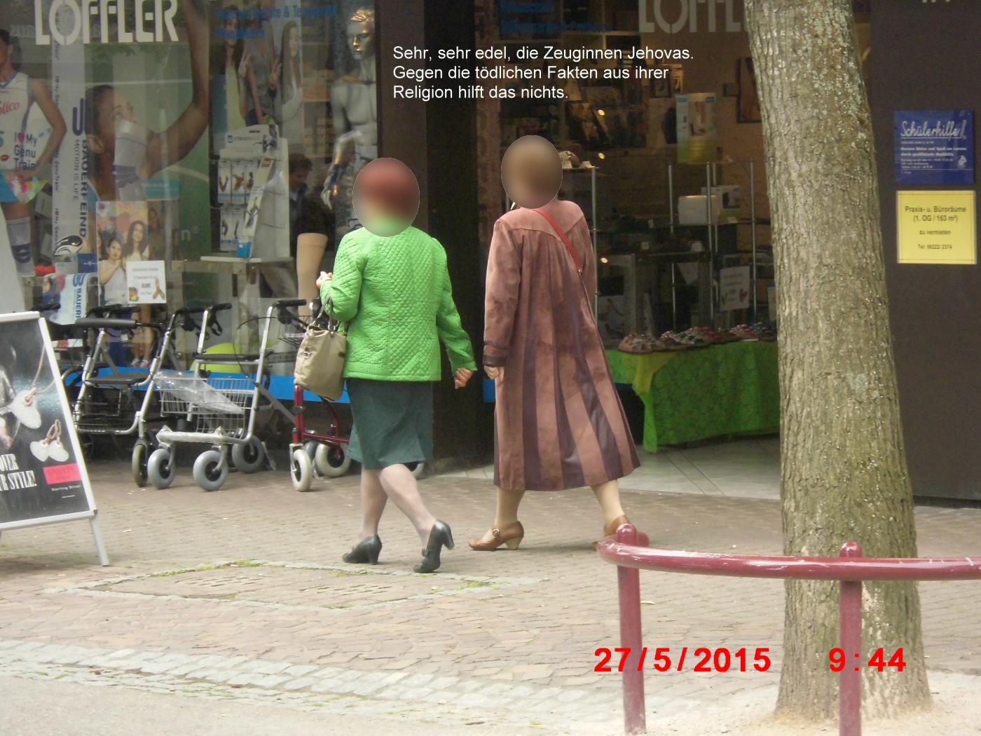 The tactics of Jehovah's Witnesses in Wiesloch