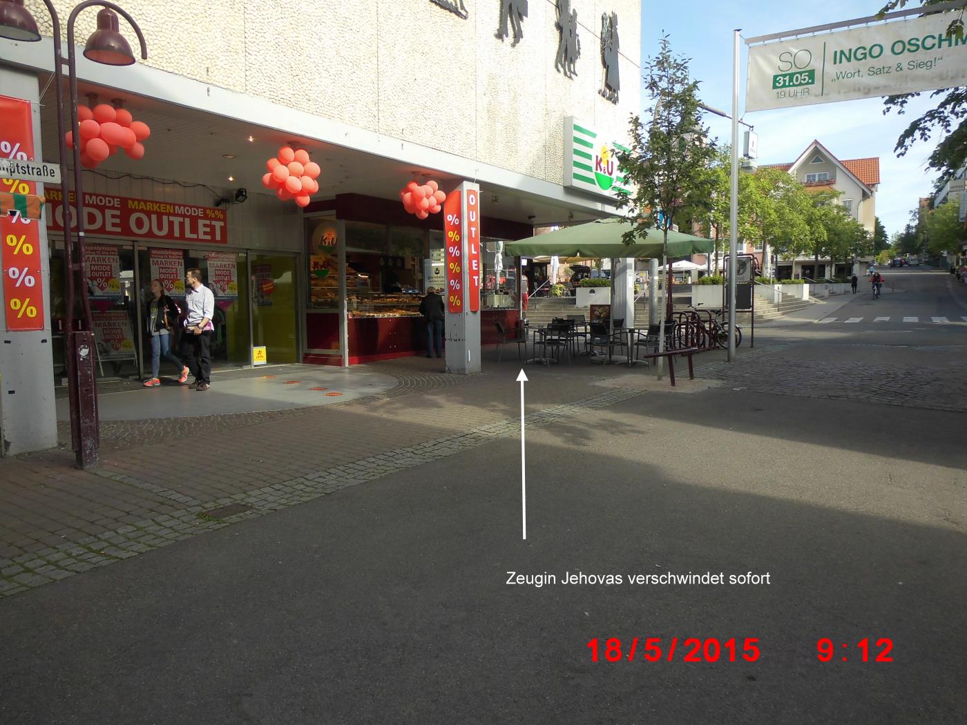 Jehovah's Witnesses are fighting for supremacy in the Wiesloch pedestrian zone