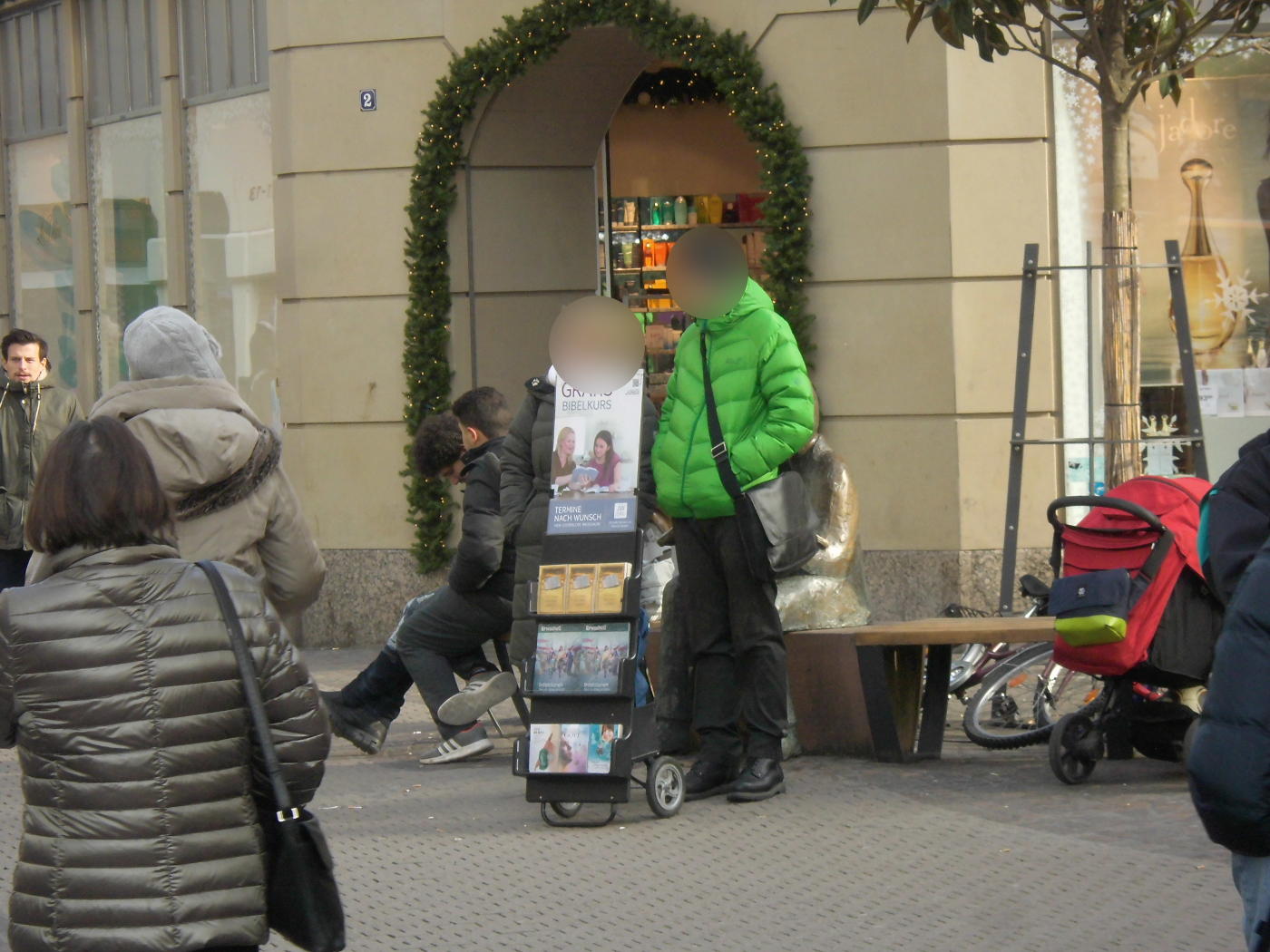 Watchtower advertising in Wiesloch and Heidelberg